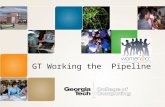 GT Working the Pipeline. This is the title of my presentation, by John David 2 Georgia Computes! Support: NSF Broadening Participation in Computing Goal: