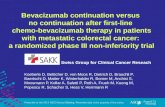 Bevacizumab continuation versus no continuation after first-line chemo-bevacizumab therapy in patients with metastatic colorectal cancer: a randomized.