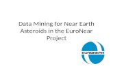 Data Mining for Near Earth Asteroids in the EuroNear Project.