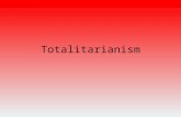 Totalitarianism. Totalitarian political system Controls every aspect of life, so that there is no private sphere or independent organizations. The political.