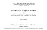 2011 COURSE IN NEUROINFORMATICS MARINE BIOLOGICAL LABORATORY WOODS HOLE, MA Introduction to Spline Models or Advanced Connect-the-Dots Uri Eden BU Department.
