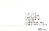 CHAPTER 2 THE EXTERNAL ENVIRONMENT: OPPORTUNITIES, THREATS, COMPETITION, AND COMPETITOR ANALYSIS.