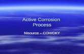 Active Corrosion Process Nisource – COH/CKY. Objectives  Understanding the terminology –Active Corrosion –& Suspected Areas of “Active Corrosion”  Developing.