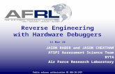 Reverse Engineering with Hardware Debuggers JASON RABER and JASON CHEATHAM ATSPI Assessment Science Team RYTA Air Force Research Laboratory 11 Mar 10 Public.