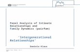 Daniela Klaus, Bremen, July 3, 2009 Panel Analysis of Intimate Relationships and Family Dynamics (pairfam) ‘Intergenerational Relationships’ Daniela Klaus.