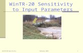 WinTR-20 SensitivityFebruary 20151 WinTR-20 Sensitivity to Input Parameters.