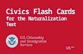 M-623 (rev. 02/12) Civics Flash Cards for the Naturalization Test.