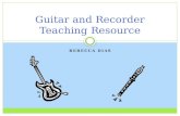 REBECCA DIAS Guitar and Recorder Teaching Resource.