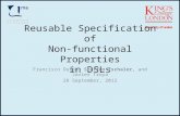 Reusable Specification of Non-functional Properties in DSLs Francisco Durán, Steffen Zschaler, and Javier Troya 28 September, 2012.