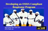 Developing an OSHA Compliant Respirator Program Stan Liang, CIH, CSP, CET KTA-Tator, Inc.