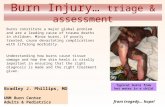 Burn Injury… triage & assessment Burns constitute a major global problem and are a leading cause of trauma deaths in children. Minor burns, if poorly treated,