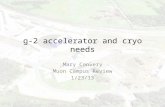 G-2 accelerator and cryo needs Mary Convery Muon Campus Review 1/23/13.