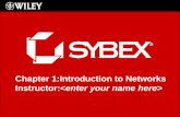 Click to edit Master subtitle style Chapter 1:Introduction to Networks Instructor: