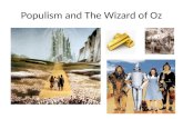 Populism and The Wizard of Oz. Background Information The Wonderful Wizard of Oz was not intended to be an innocent fairy tale. Author, Frank Baum, a.