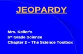 JEOPARDY Mrs. Keller’s 6 th Grade Science Chapter 2 – The Science Toolbox.