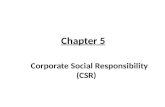Chapter 5 Corporate Social Responsibility (CSR)