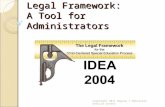 Legal Framework: A Tool for Administrators Copyright 2011 Region 7 Education Service Center.