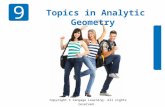 Copyright © Cengage Learning. All rights reserved. 9 Topics in Analytic Geometry.