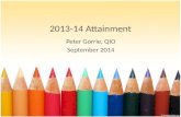 2013-14 Attainment Peter Gorrie, QIO September 2014.