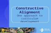 Constructive Alignment One approach to curriculum development.