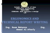 Eng. Reem Mohanna Eng. Ahmed Al-Afeefy Islamic University of Gaza Industrial Engineering Department EIND2103: Work Analysis & Design Lab.