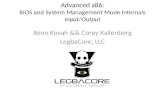 Advanced x86: BIOS and System Management Mode Internals Input/Output Xeno Kovah && Corey Kallenberg LegbaCore, LLC.