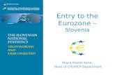 Entry to the Eurozone – Slovenia Mojca Maček Kenk, Head of CPI/HICP Department.