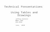 Technical Presentations Using Tables and Drawings Jeffrey Donnell MRDC 3104 894-8568 June, 2010.