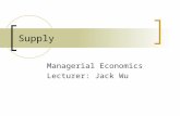 Supply Managerial Economics Lecturer: Jack Wu. DRAM Industry, 1996-98 Prices falling sharply: Fujitsu closed Durham, UK, factory but continued production.