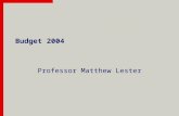 Budget 2004 Professor Matthew Lester. BDO Member Firm Name Member Firm Name National Budgets 2000 - 2003.