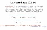Linearizability Linearizability is a correctness criterion for concurrent object (Herlihy & Wing ACM TOPLAS 1990). It provides the illusion that each operation.