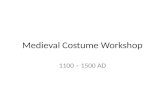 Medieval Costume Workshop 1100 – 1500 AD. Clothing terms Barbette and FF Fillet.