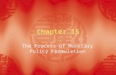 Chapter 15 The Process of Monetary Policy Formulation.