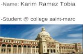 * -Name: Karim Ramez Tobia -Student @ college saint-marc.