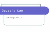 Gauss’s Law AP Physics C. How to use Gauss’s Law Count the lines leaving a surface as + Count the lines entering a surface as – Figures 23-10 and 23-11.