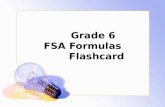 Grade 6 FSA Formulas Flashcard. Response The area of a rectangle.