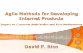 2  Examine effects of using agile methods for creating Internet products on customer satisfaction and firm performance  Agile methods are informal,