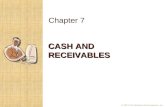 © 2013 The McGraw-Hill Companies, Inc. CASH AND RECEIVABLES Chapter 7.