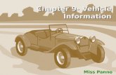 Chapter 9- Vehicle Information Miss Panno. Title and Registration New Jersey residents who buy a new or used vehicle must title, register, and insure.