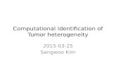 Computational Identification of Tumor heterogeneity 2015-03-25 Sangwoo Kim.