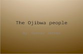 The Ojibwa people By: Gunnar Jensen Traditions There are three main traditions. The maple syrup festival is when they collect maple syrup. The First.