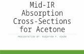 Mid-IR Absorption Cross-Sections for Acetone PRESENTATION BY: RUQAYYAH F. ASKAR.
