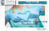 Nursing profession Rawhia Salah 2015/2016 Introduction to Nursing profession 230.
