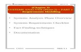 CS211 Slide 3-1 ADCS 21 Systems Analysis Phase Overview Systems Requirements Checklist Fact-Finding techniques Documentation (Chapter 3) SYSTEMS ANALYSIS.