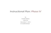 Instructional Plan: Phase IV by Freddy Bullock CUR/516 December 1, 2014 Dr. Keith Bennett.