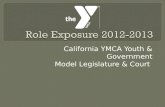 California YMCA Youth & Government Model Legislature & Court.