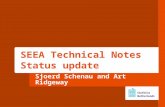 Sjoerd Schenau and Art Ridgeway SEEA Technical Notes Status update.