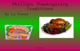 LaFonze Phillips Thanksgiving Traditions By La Fonze.