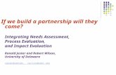 If we build a partnership will they come? Integrating Needs Assessment, Process Evaluation, and Impact Evaluation Ronald Jester and Robert Wilson, University.
