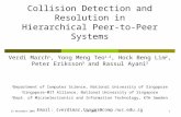 15 November 2005LCN 20051 Collision Detection and Resolution in Hierarchical Peer-to-Peer Systems Verdi March 1, Yong Meng Teo 1,2, Hock Beng Lim 2, Peter.